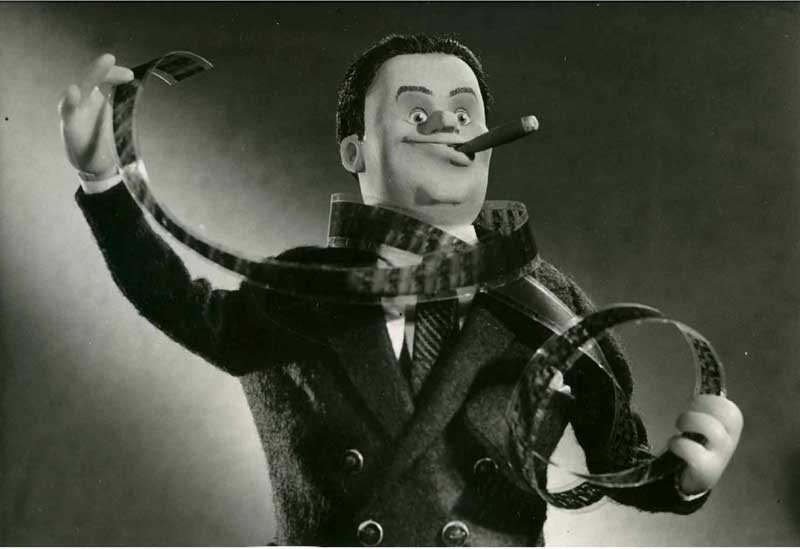 Joop Geesink as a puppet