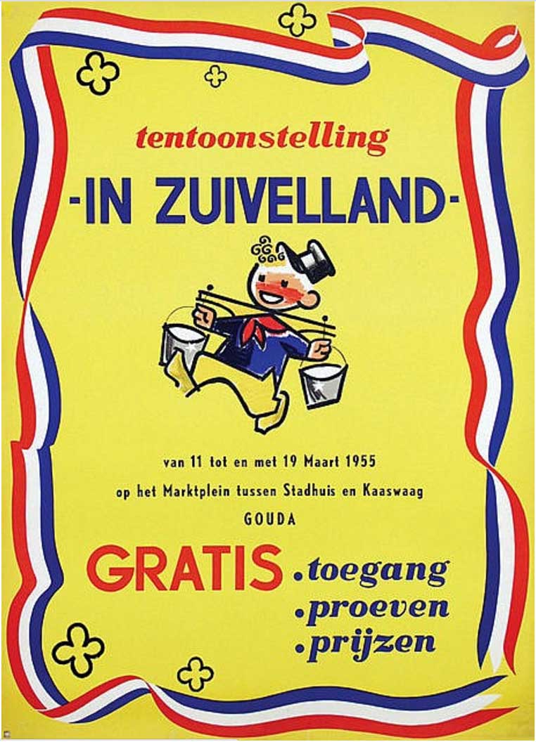 Advertentie/Poster voor melk (1960)